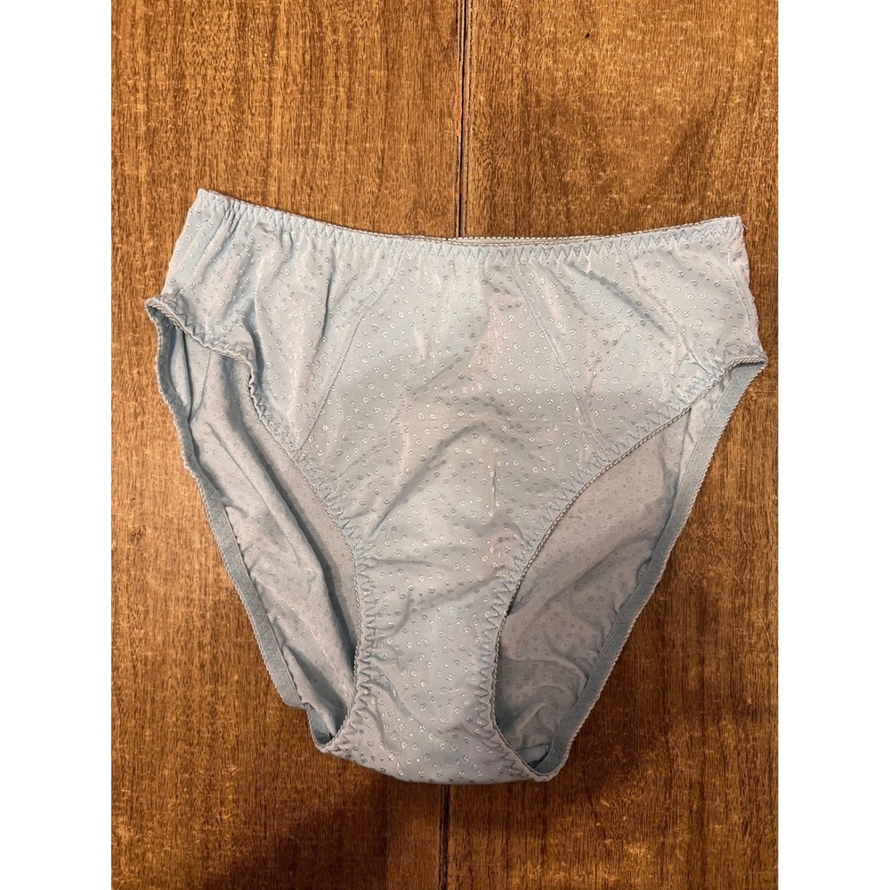 Vintage 90s Rene Rofe Hi Waist Hi Leg Light Blur Panties Size 8 Granny Panty NWT